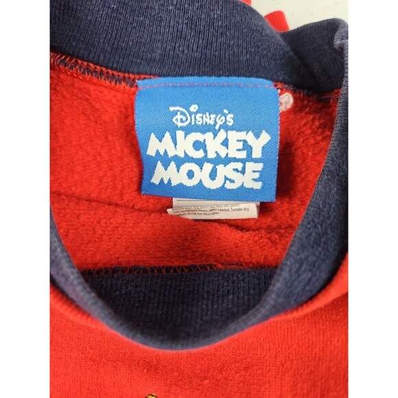 Disney Sweatshirt Adult X- Large Mickey Mouse USA Flag Y2k Crew Neck - Picture 4 of 4